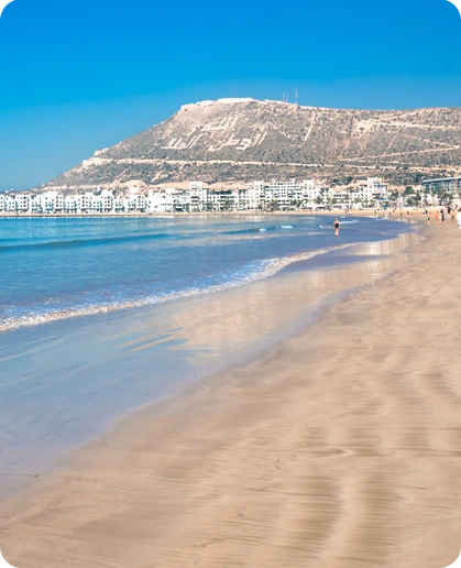 Les sublimes plages d'Agadir
